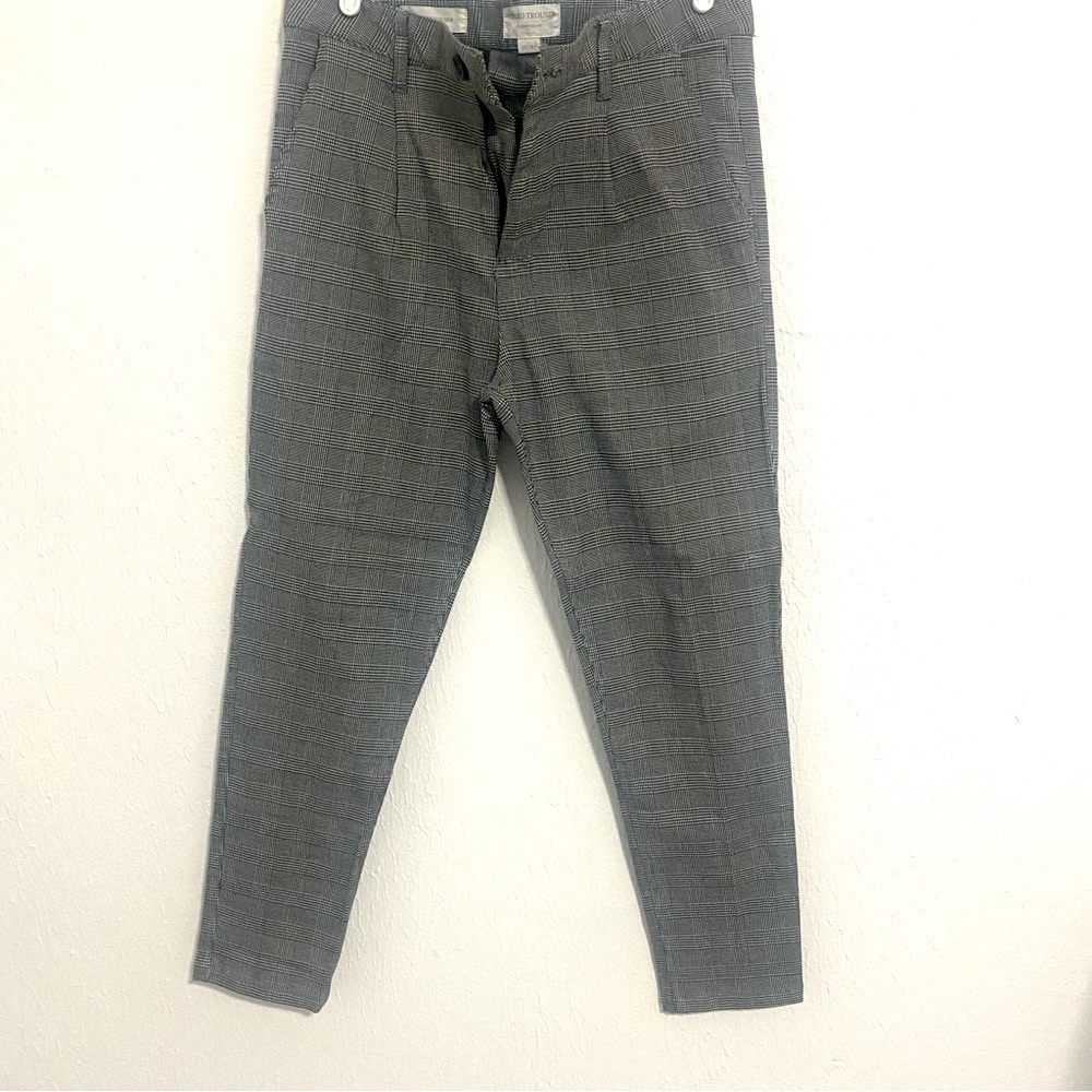 Brunswick by Cotton On Oxford Trousers Men’s Plaid Pants 32/27  Black/White EUC